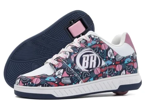 BREEZY ROLLERS Kinder-Rollschuhe-Sneaker – Von Straßenschuh zu Rollschuh in Sekunden - Mit den Breezy Rollers kombinierst du bequemes Gehen und schnelles Rollen. Dank des patentierten Klick-Systems wechselst du in Sekunden zwischen den Modi. Perfekt für aktive Kids ab 5 Jahren – in vielen stylischen Farben erhältlich!