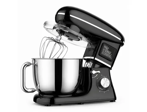 Tekoo Küchenmaschine 1500 W mit 6,2 l Edelstahl-Schüssel – Schwarz
