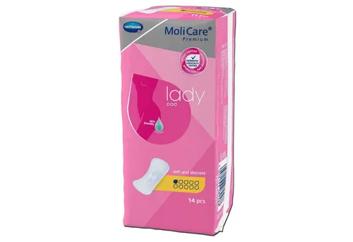 MoliCare Premium Lady Pad 1 Tropfen - Inkontinenzeinlagen für Damen - Inkontinenzhilfen, spezielle 1-Tropfen-Pads für diskrete Sicherheit und optimalen Schutz im Alltag.