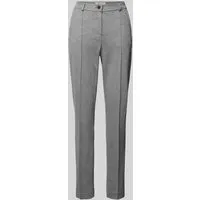 Raphaela By Brax Hose mit Längsnähten Modell 'LILLYTH NEW' in Mittelgrau, Größe 44