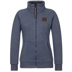 Naketano Damen Sweatjacke Monsterb - Indigo Blue Melange, Größe XL - Stylische Damen-Sweatjacke mit Kapuze und klassischem Schnitt. Ideal für Freizeit und Alltag. Der hochwertige Materialmix sorgt für tollen Tragekomfort. Pflegeleicht und vielseitig kombinierbar.