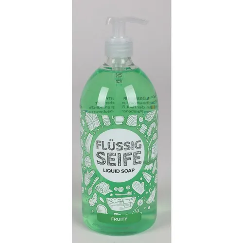 8x Flüssige-Handseife 8000ml - Exotischer Duft im Seifenspender - Praktisches Set mit 8x1000ml Flüssigseife in ansprechendem Grün. Ideal für den täglichen Gebrauch, bietet einen exotischen Duft und pflegt normale Haut.
