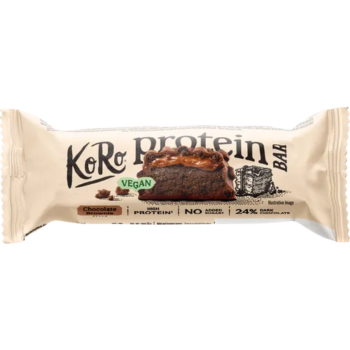 KoRo Veganer Proteinriegel Schokolade Brownie