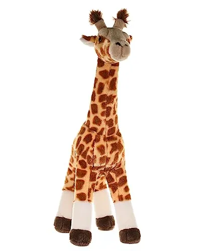 Wild Republic Cuddlekins Giraffe 43cm - Stofftier: realistisch gestaltete Giraffe mit umweltfreundlicher Füllung aus recycelten Materialien, ideal für Kinder zum Lernen über die Tierwelt.