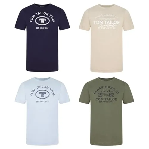 Tom Tailor Herren T-Shirt 4er Pack von Tom Tailor