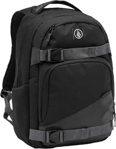 Volcom Grindstone Skate Rucksack 23l Schwarz - Stylischer Herren-Rucksack mit 3 Fächern, gepolstertem Laptopfach und ergonomischen Schultergurten. Ideal für Skateboarder und den täglichen Gebrauch.