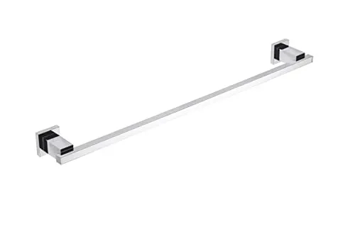 270S1 Handtuchhalter Bad 70cm | Wand Handtuchhalter Chrom Glänzend Rostfrei | Messing Badezimmer Handtuchstange Design Edelstahl