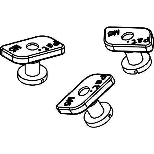 Montageset-Klemmfixierung HAWA-Junior 120, für Wandbefestigungsprofil