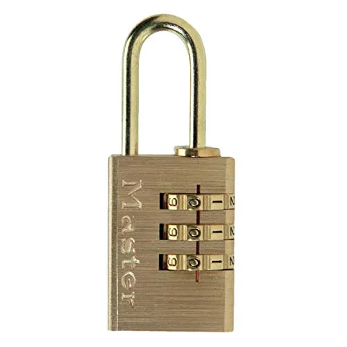 MASTER LOCK 620EURD KOMBINATIONSVORHÄNGESCHLOSS 20MM VOLLMESSING