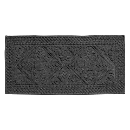 Vivaraise Enzo Badematte carbonfarben 70 x 140 cm in schwarz von Vivaraise