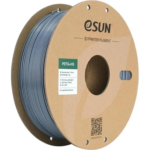 Esun EPETG+HS 1.75mm SOLID GREY 1kg von eSun