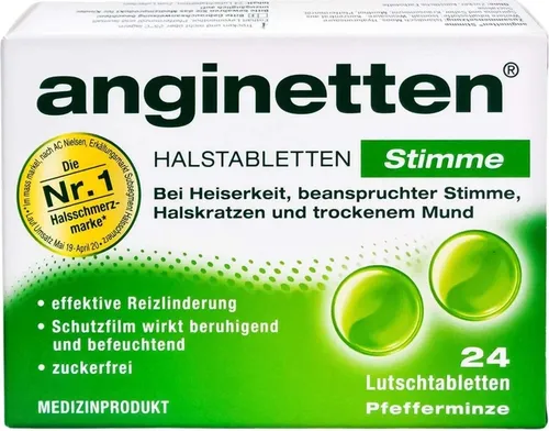 ANGINETTEN Stimme Lutschtabletten 24 St von MCM KLOSTERFRAU Vertr