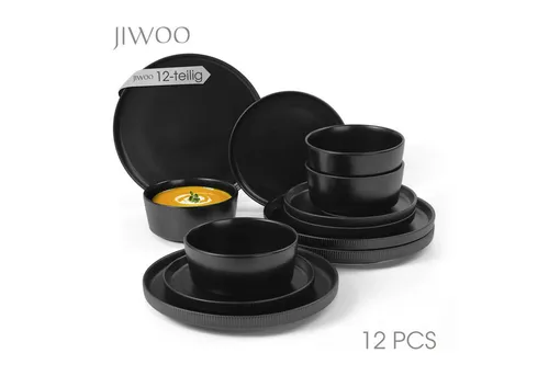 JIWOO Geschirr-Set 12-teilig von JIWOO
