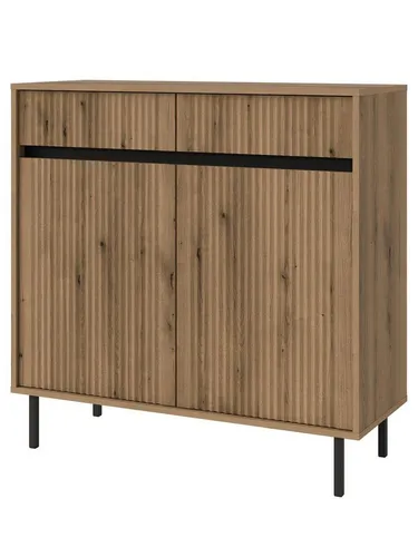 Compleo Kommode CIAO mit 2 Schubladen und 2 Türen in beige von Compleo