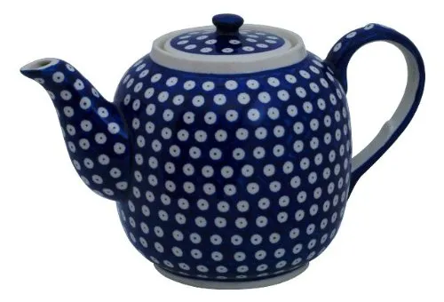 Original Bunzlauer Keramik Teekanne 1,50 Liter im Dekor 42