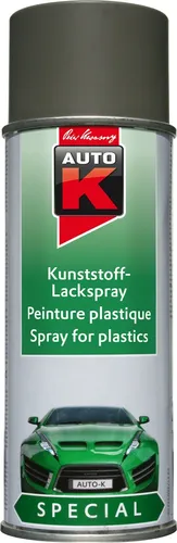 Kunststoff Lackspray grau 400ml - Spraydose für Kunststoffteile, schnelltrocknend und ideal für schnelle Reparaturen an Autos und anderen Fahrzeugen.