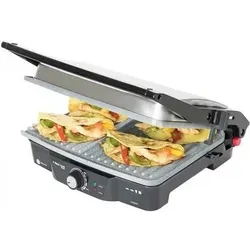 Cecotec Rock´n Grill 2000 - Elektrogrill mit RockStone Antihaftbeschichtung - Grill Kategorie: Hochwertiger Elektrogrill mit 2000 W Leistung, 180º Öffnung und höhenverstellbarer Kochfläche für vielseitiges Grillvergnügen.