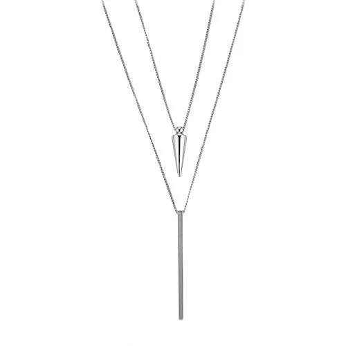 Heideman Halskette Duplo Damen - Edelstahl in Gold, Silber & Roségold - Ketten für Damen: Hochwertige, hypoallergene Edelstahlkette mit Pendel Anhänger, ideal für empfindliche Haut und perfekt für jeden Anlass.