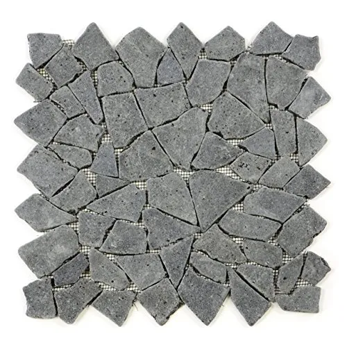 Produktbild DIVERO 9 Fliesenmatten Naturstein Mosaik aus Andesit für Wand und Boden grau á 35 x 35 cm