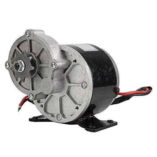 Elektrobürstengetriebemotor 12V 250W Untersetzungs-Elektromotor mit 9-Zahn-Kettenrad-Gleichstrommotoren Reduktor für E-Bike-Scooter