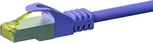 RJ45 Netzwerkkabel S/FTP (PiMF), mit CAT 7 Rohkabel, Violett, 5m