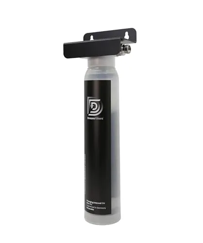 AquaUno Untertisch-Wasserfilter mit Aktivkohlefilter - Effektiver Wasserfilter für Küchenarmaturen, reduziert Chlor und Gerüche. Kompakt, einfach zu installieren und mit flexiblen 3/8