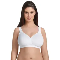 Soft-BH ROSA FAIA, Damen, Gr. 110, Cup C, weiß - Funktionsunterwäsche: Bequemer T-Shirt BH ohne Bügel aus seidenweicher, atmungsaktiver Microfaser mit vorgeformten Cups und Bruststütze für optimalen Halt und Tragekomfort.