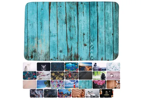 Sanilo Badematte Lumber – Rutschhemmend und Waschbar in blau von Sanilo