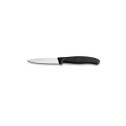 Victorinox Gemüsemesser 8cm Schwarz - Küchenmesser mit 8 cm Klinge, ideal zum präzisen Schneiden von Gemüse und Kräutern, ergonomischer Griff für optimale Handhabung.