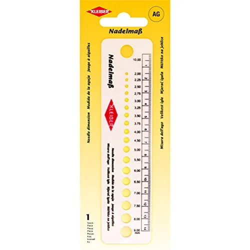 Kleiber + Co. GmbH 69926 Nadelmaß, Kunststoff, weiß, 16 x 4 cm