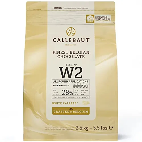 Callebaut W2 Weiße Kuvertüre, 2,5 kg von Callebaut