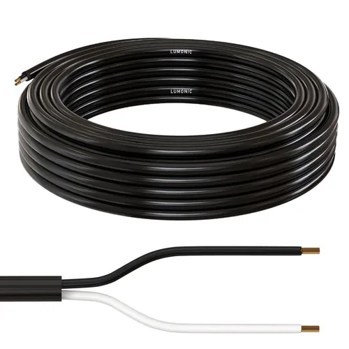 5m FLRYY Fahrzeugleitung 2x0,75mm² rund Kabel KFZ Anhängerkabel Niedervolt