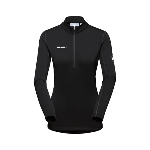 Mammut Aenergy ML HZ Damen Sweater - Schwarz - XS - Wanderhosen, ultraleichter Damen Sweater mit hoher Atmungsaktivität und ideal für sportliche Aktivitäten in der Natur.