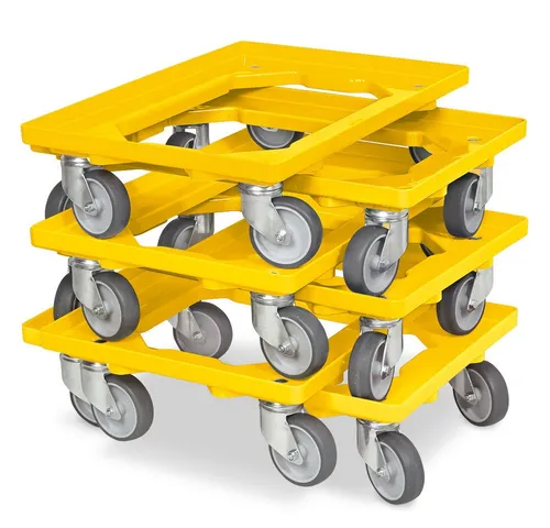 BRB-Lagertechnik Transportroller Set in gelb von BRB Lagertechnik