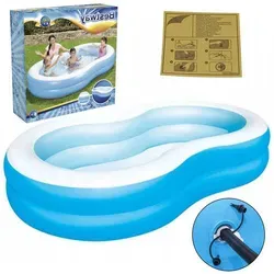 cofi1453 Ovalpool Gartenpool Schwimmbecken 262x157x46