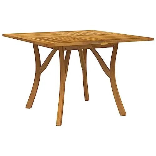 vidaXL Gartentisch aus Akazienholz 110x110 cm - Esstisch aus massivem Akazienholz, ideal für Garten, Terrasse oder Balkon. Robuste Bauweise und elegantes Design für entspannte Stunden im Freien.
