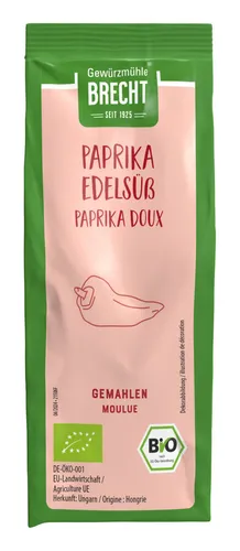 Brecht Gewürzmühle Paprika edelsüss gemahlen NFP, bio 70g (114,14 EUR/kg)