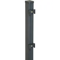 Produktbild Vierkant-Zaunpfosten mit Klemmplättchen  4 cm x 4 cm x 150 cm Anthrazit