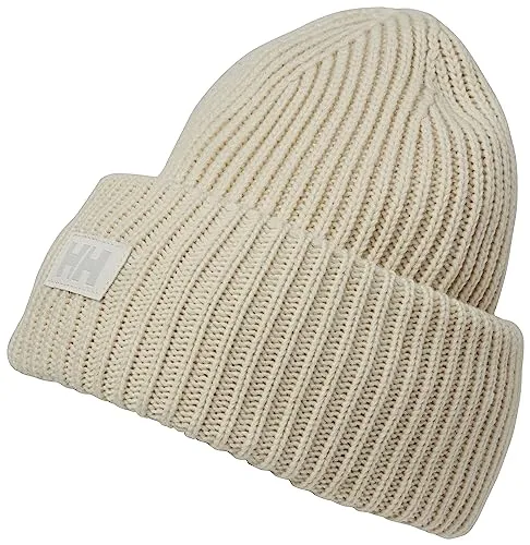 Helly Hansen HH RIB Beanie cream (034) STD - Mütze aus recyceltem Material, ideal für Outdoor-Aktivitäten und umweltbewusste Mode. Komfortabel und stylisch mit diskretem HH-Logo.
