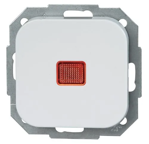 Kopp 689602003 Donau Kontrollschalter (Aus- und Wechsel) beleuchtet, Weiß