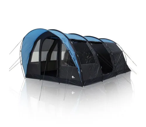 yourGEAR Tunnelzelt Bora für 5 Personen - Geräumiges Familienzelt mit 5000 mm Wassersäule und 2 Eingängen, ideal für komfortable Campingausflüge.