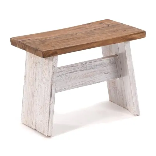 DESIGN DELIGHTS RUSTIKALES SITZBÄNKCHEN SCHEMEL 40