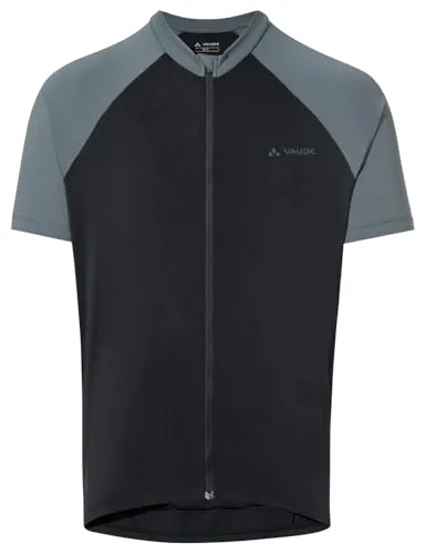 VAUDE Men's Matera FZ Tricot II - Slim Fit Radtrikot für Herren - Leichtes und atmungsaktives Fullzip Radtrikot für Herren, ideal für sportliche Aktivitäten. Mit modernem Streifenmesh für optimale Belüftung und aus recyceltem Polyester gefertigt.
