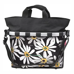 KLICKfix Unisex – Erwachsene Bikebasket Oval M Lenkertasche, Magarite, 17 Liter - Fahrradtaschen mit 17 Litern Volumen und einstellbarer Klickfix-Befestigung für sicheren Halt auf dem Gepäckträger.