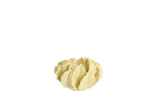 Light & Living Teelichthalter Light & Living Teelichthalter Ø13x7cm KOZANI Porzellan gelb 7784160 (1 St)