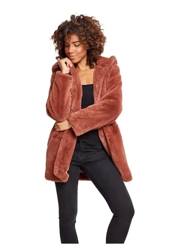Urban Classics Ladies Hooded Teddy Coat