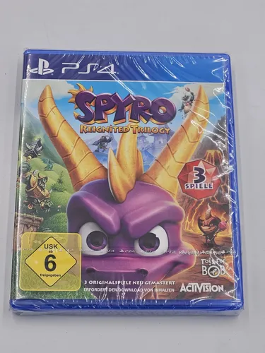 Spyro Reignited Trilogy - PS4 [EU Version] - Erlebe die Rückkehr des Drachen! Die Spyro Reignited Trilogy bietet atemberaubende HD-Grafik und spannende Abenteuer aus drei Klassikern. Ideal für Fans von Action- und Plattformspielen!