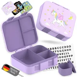 BEARFOOT Lunchbox Brotdose Einhorn lila