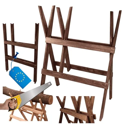 MODO24 Klappbarer Sägebock aus Holz