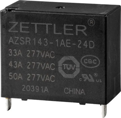 Zettler Electronics AZSR143-1AE-24D Powerrelais 24 V/DC 50A 1 Schließer 1St.